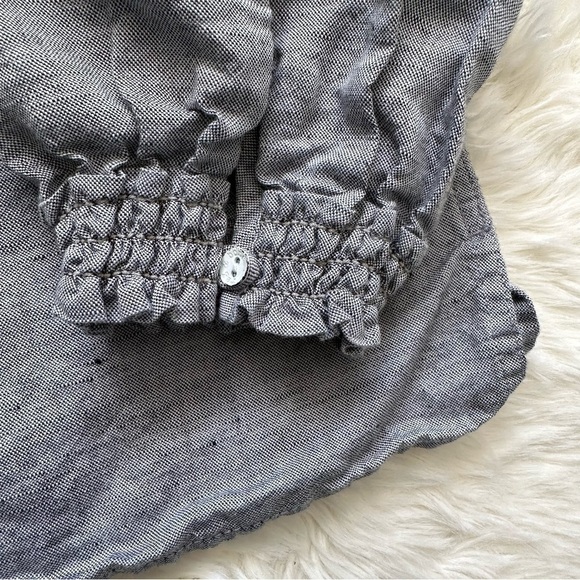 Rag & Bone Blouse Drew Off The Shoulder Top Cotton Linen Blend XS - Picture 4 of 12